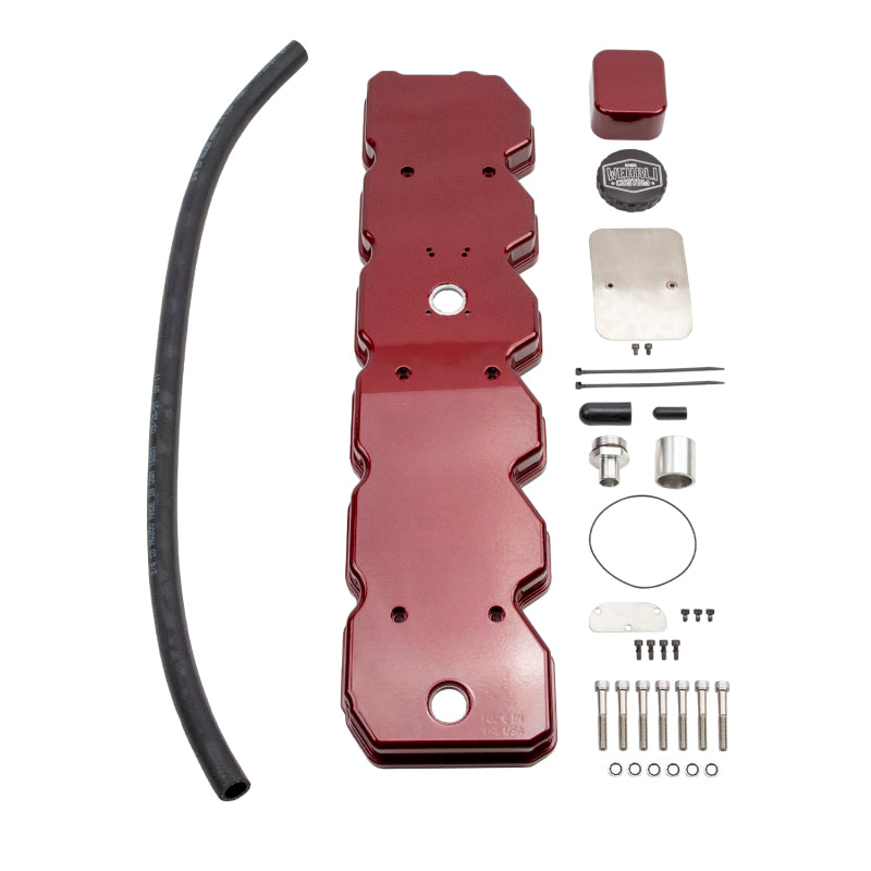 Wehrli 06-18 Cummins WCFab X D&J Precision Billet Valve Cover - Bengal Red